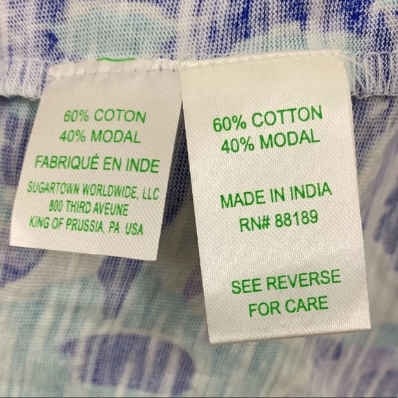 Lilly Pulitzer Top w/ Bell Sleeve & Tassels - Picture 7 of 7